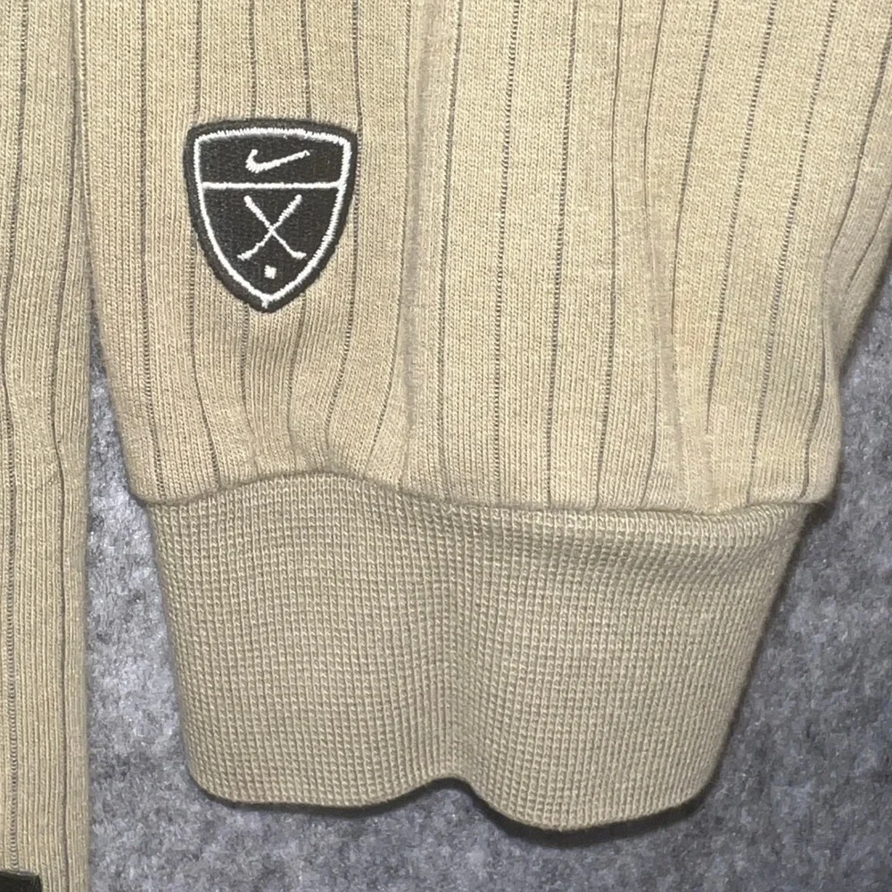 Nike Golf Dri-FIT Mock Neck Shirt Men's XXL Bears GC Best Long Sleeve Ribbed Tan